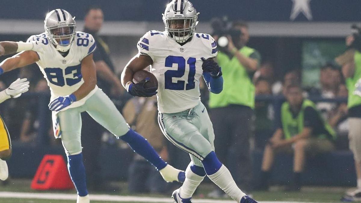 Dallas Cowboys running back Ezekiel Elliott is back on the field and looking for daylight once again.