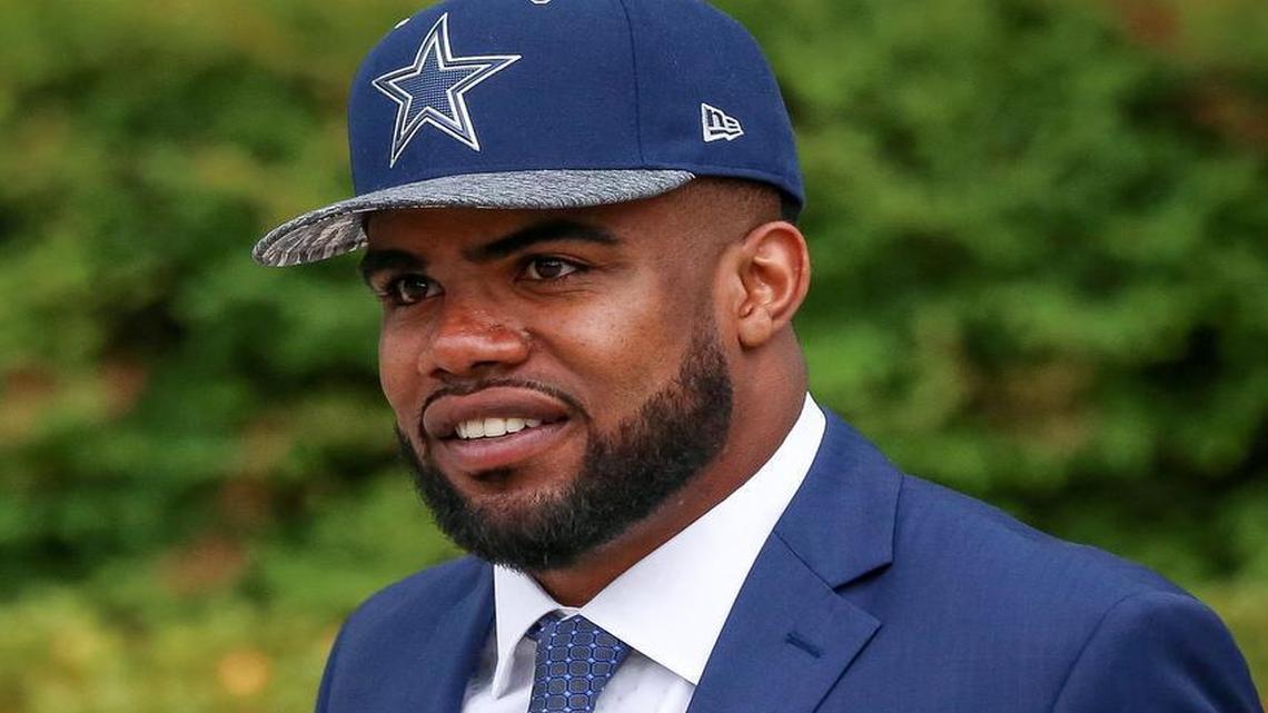 Ezekiel Elliott has been named as a suspect in a domestic violence incident but denied any wrongdoing.