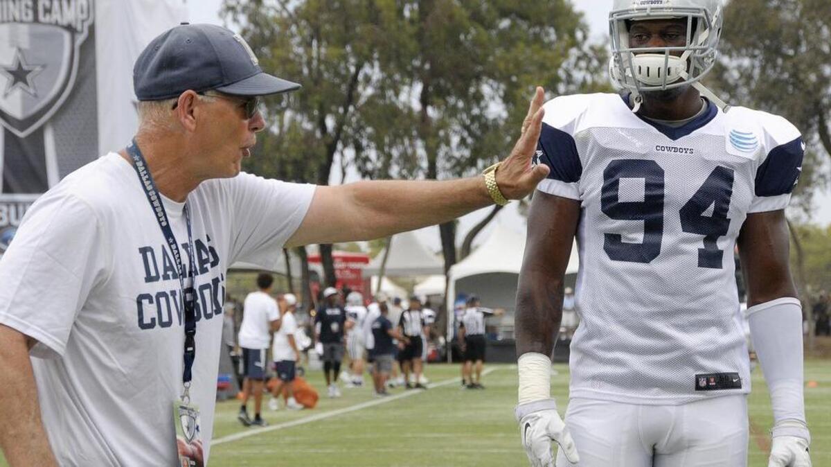 
Rookie Randy Gregory has absorbed and displayed everything he has been taught by defensive coordinator Rod Mrinelli.
