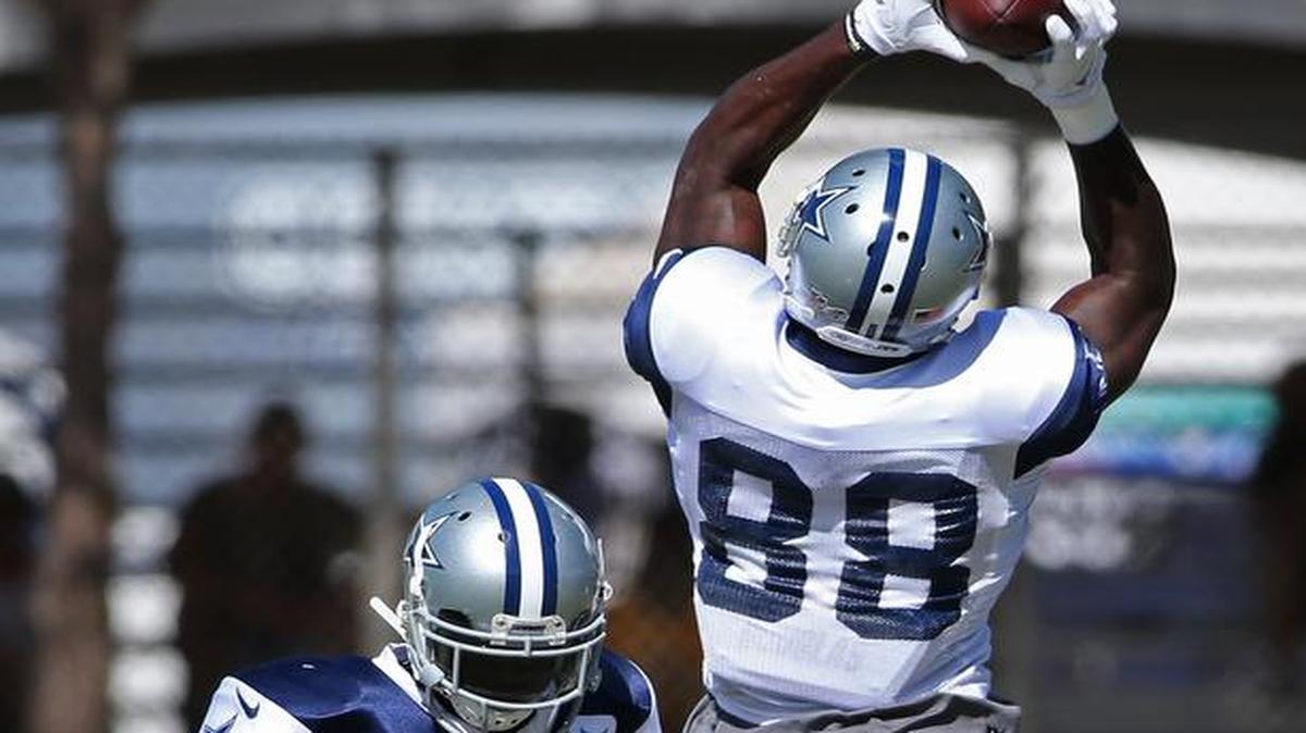 
Dallas Cowboys wide receiver Dez Bryant (88) will not make highlight catches for while as he is day to day with a tight hamstring.

