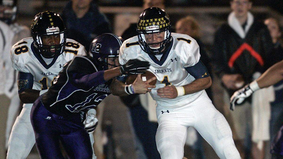 Before he was the starting quarterback for the Denver Broncos in the AFC title game, Jarrett Stidham (right) was a star player at Stephenville.