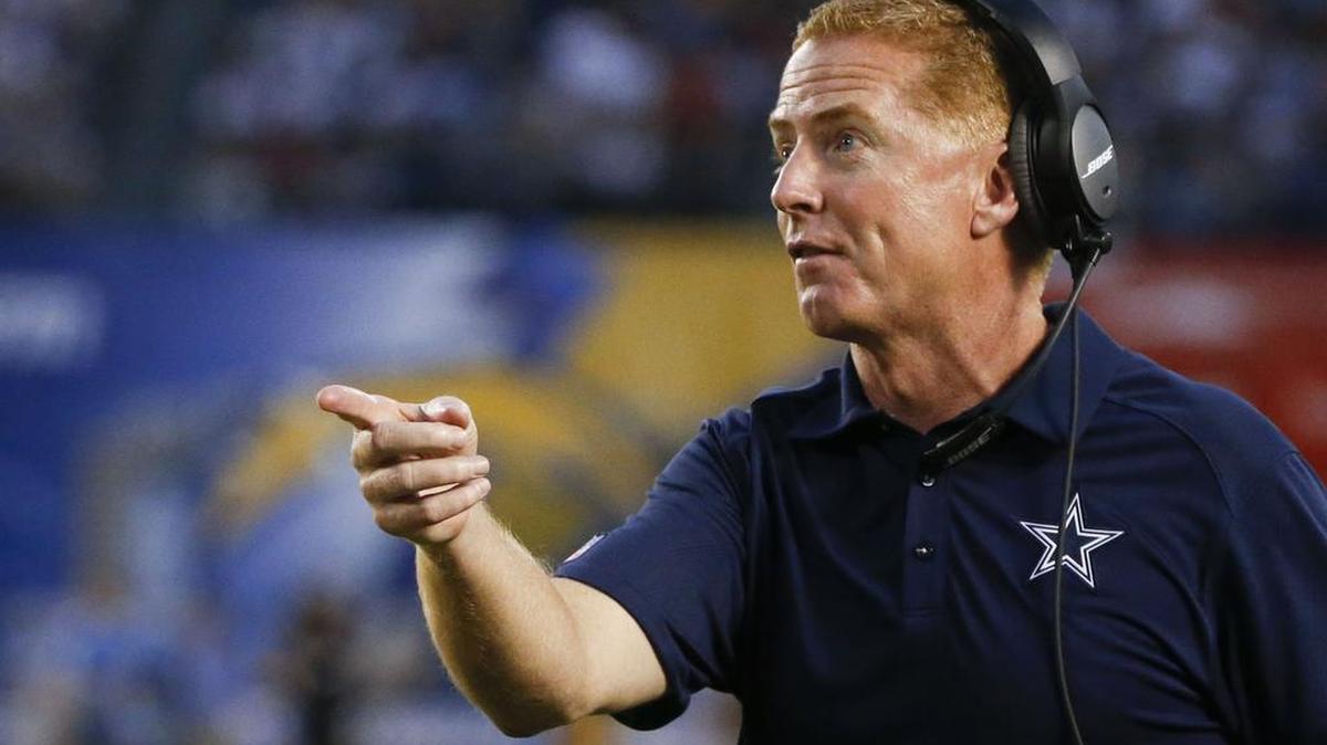 
Dallas Cowboys head coach Jason Garrett was not happy with his team’s turnover-prone and sloppy performance in 17-7 loss to the the San Diego Chargers in an NFL preseason football game Thursday, Aug. 13, 2015 in San Diego.
