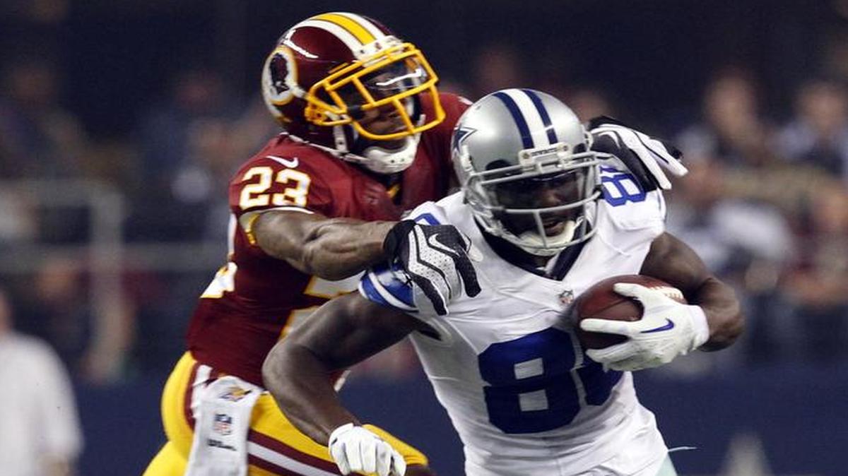 DeAngelo Hall, trying to take down Dez Bryant in 2013, has moved to strong safety but likely will be facing off with the Cowboys receiver on Monday.