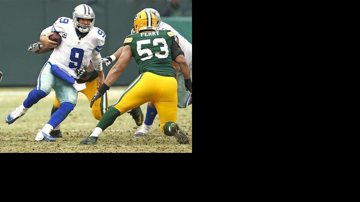 
The Packers’ defense put pressure on Cowboys quarterback Tony Romo all afternoon, sacking him four times



