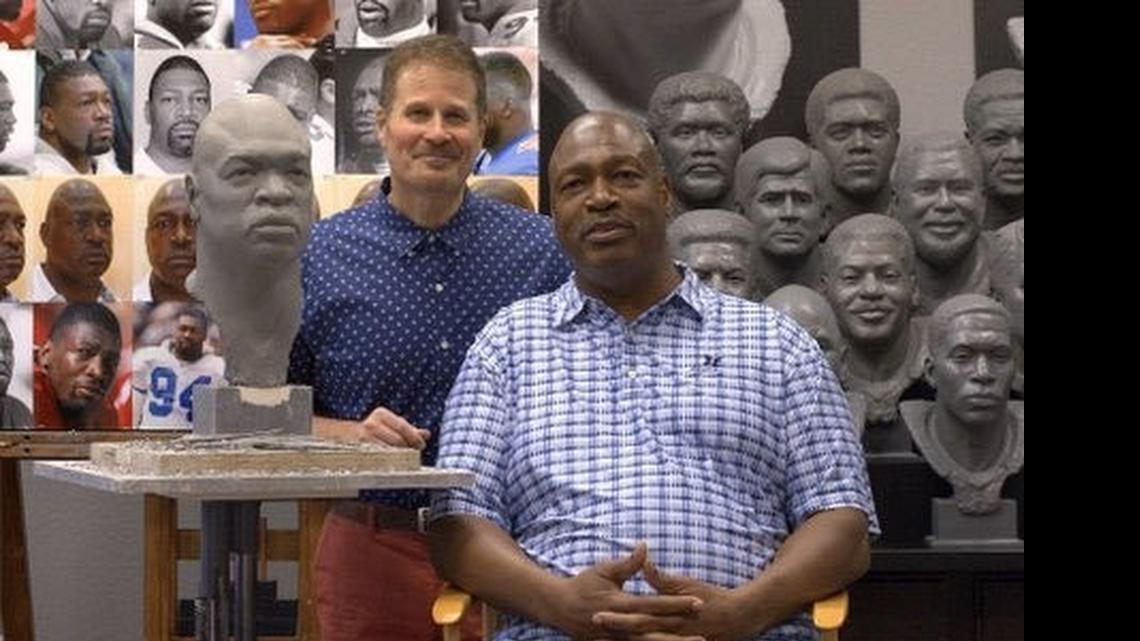 
Former Dallas Cowboys great Charles Haley will be inducted into the Pro Football Hall of Fame on Aug. 8. Bust sculptor Scott Myers will also make the trip to Canton, Ohio.
