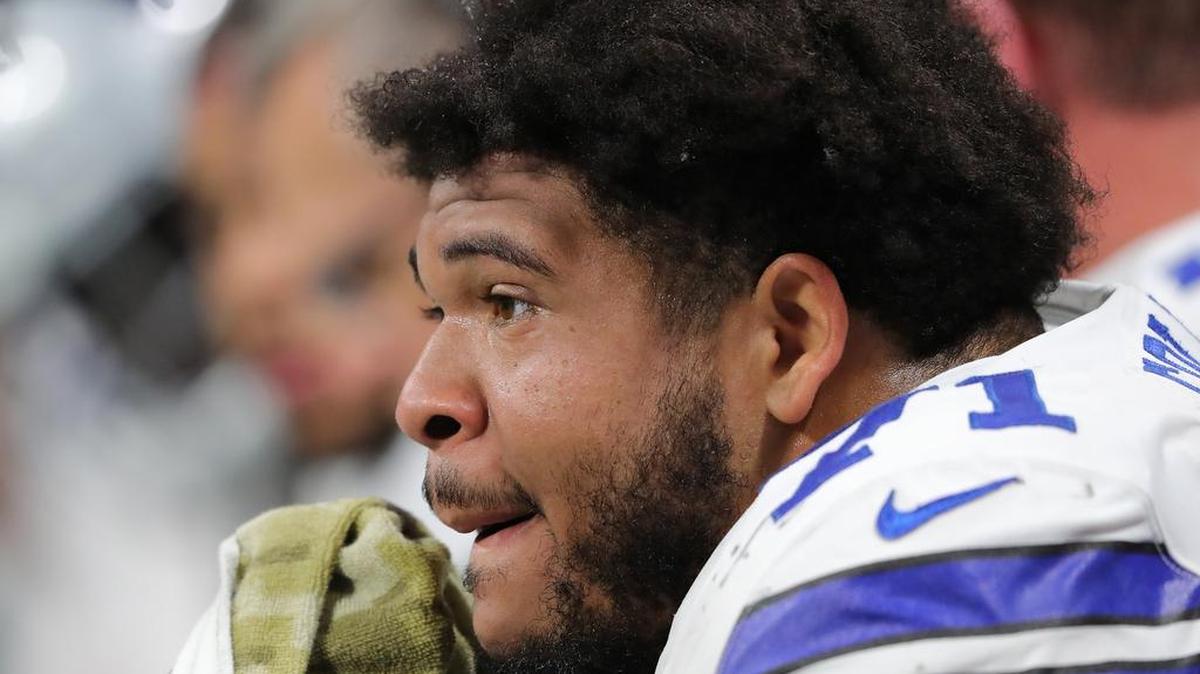 Dallas Cowboys offensive tackle La'el Collins has a back injury.