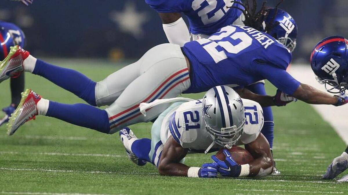 
Joseph Randle had a tough 65 yards rushing against the New York Giants.

