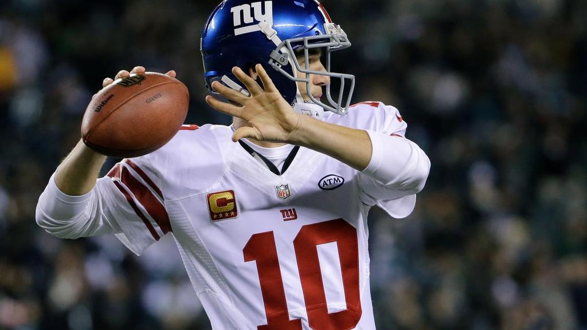Giants quarterback Eli Manning is 10-12 in regular-season games against the Cowboys, including five consecutive losses.