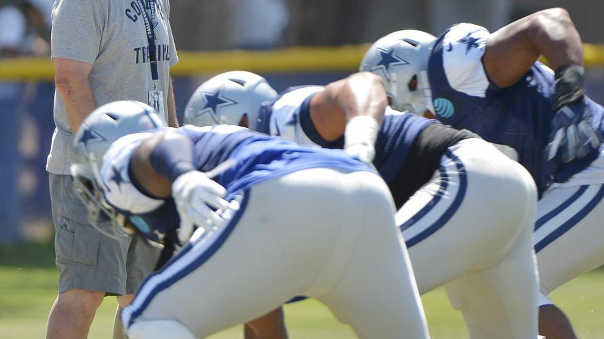 Rod Marinelli is still trying to mix and match his D-line groups.