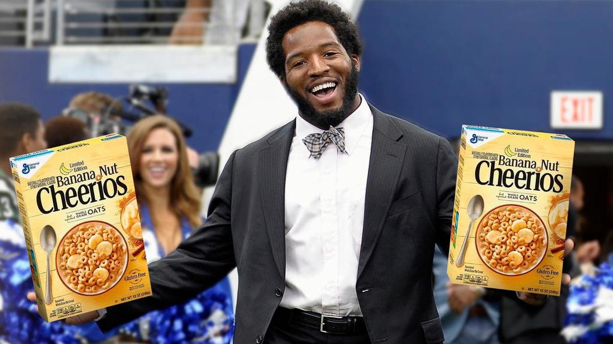 Star-Telegram photo illustration of Dallas Cowboys running back Alfred Morris. Morris explains his affinity for Banana Nut Cheerios. Star-Telegram photo illustration.
