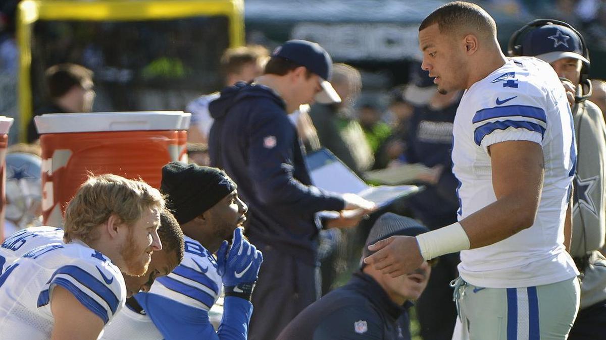 Dallas Cowboys quarterback Dak Prescott is a good communicator with his teammates.