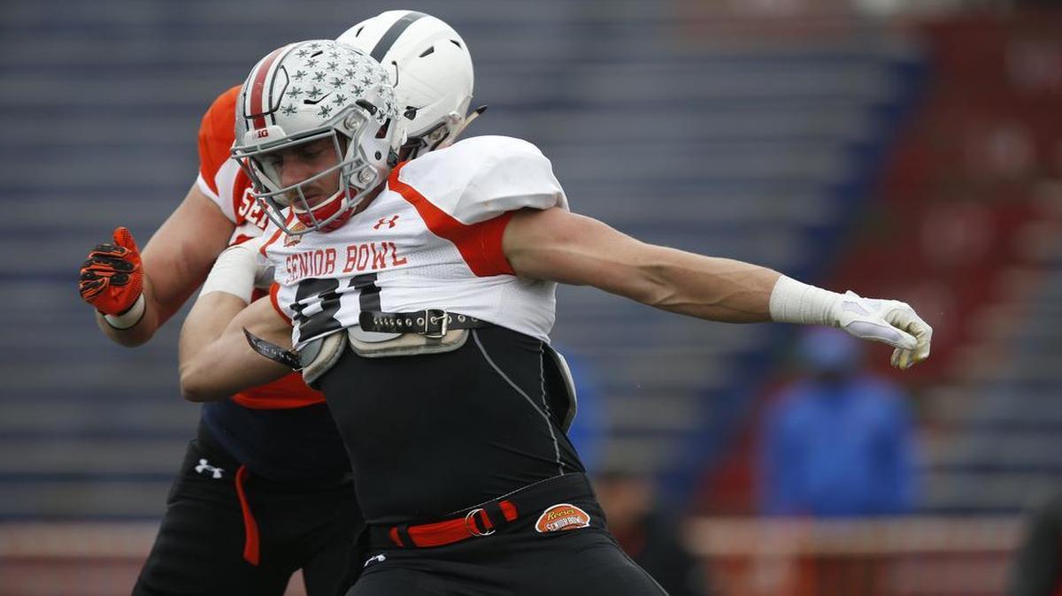 The Dallas Cowboys staff spent a week working with Ohio State tight end Nick Vannett at the Senior Bowl.