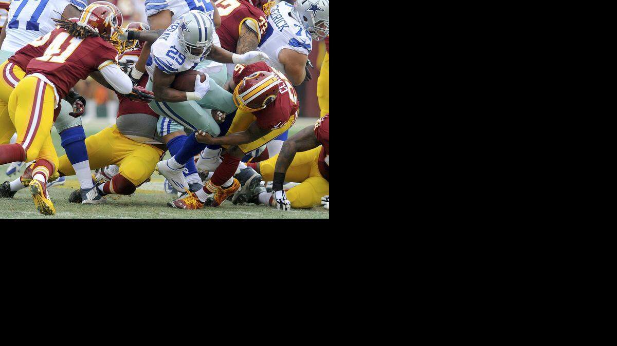 
Dallas Cowboys running back DeMarco Murray broke Emmitt Smith’s single-season club record for rushing in the first quarter against Washington on Sunday.


