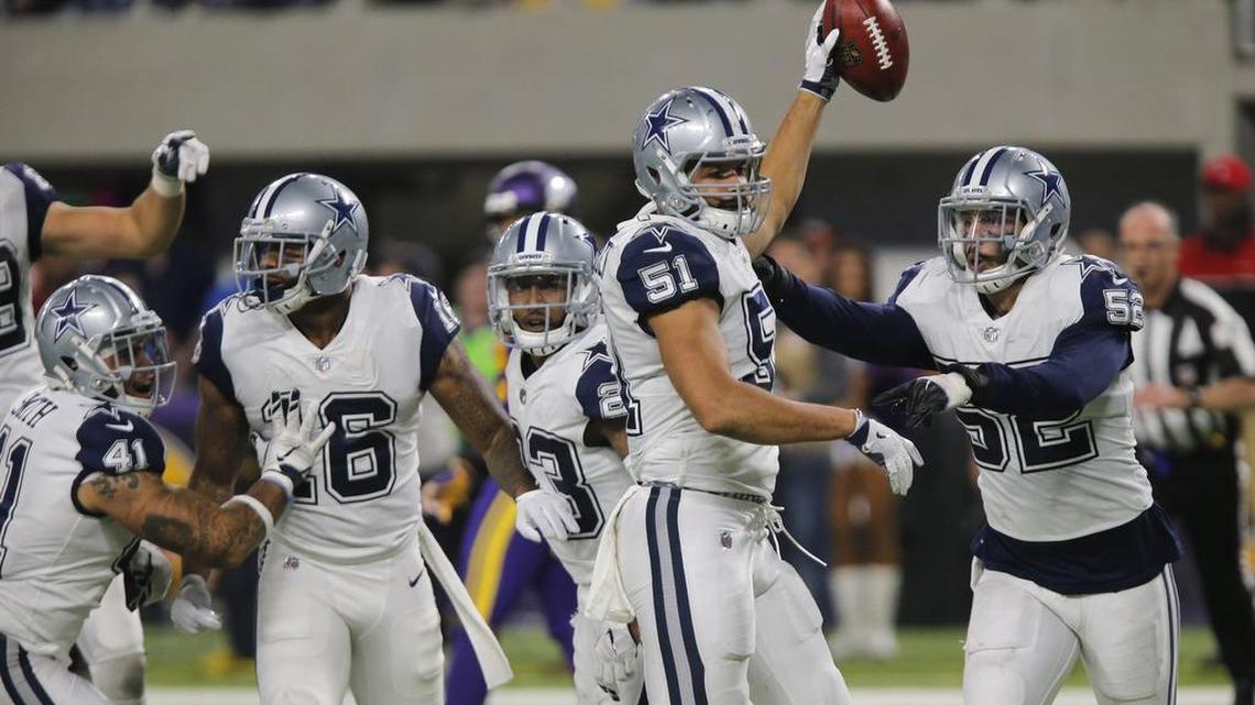 Cowboys linebacker Kyle Wilber comes up with a game-changing fumble recovery in the fourth quarter.