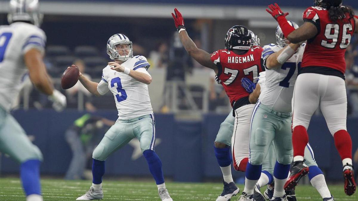 
Brandon Weeden was given the green light to throw long but didn’t find many opportunities. 
