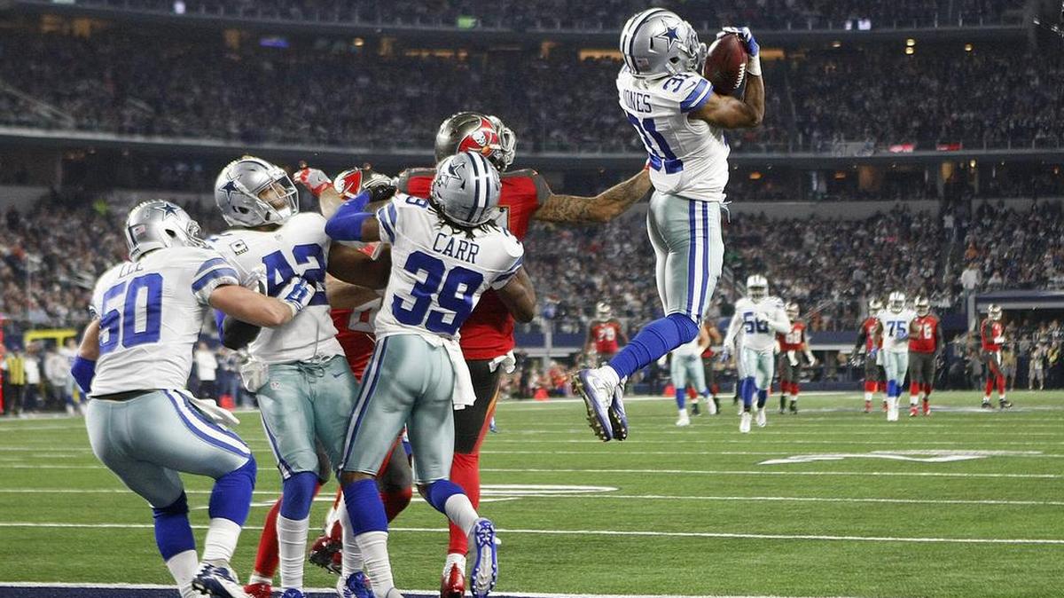 Byron Jones (31) made his first career interception last month against the Buccaneers.