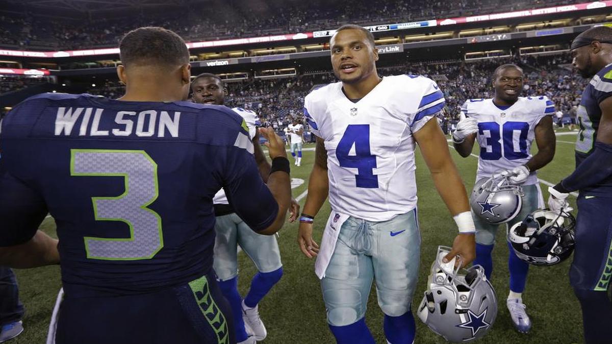 Dallas Cowboys quarterback Dak Prescott has already learned that when in doubt, throw the football to Jason Witten. (