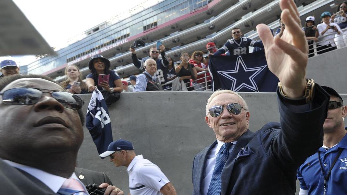 Dallas Cowboys owner Jerry Jones is keeping a close eye on Las Vegas’ bid to get the Oakland Raiders.