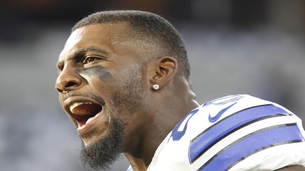 Dez Bryant appeared at practice on Thursday, but is not expected to play against the Giants on Sunday.
