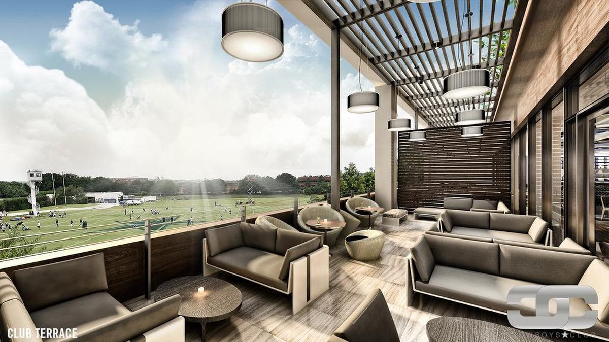 Members of the Cowboys Club will have access to bars, dining options, fitness facilities, a terrace and rooftop pool overlooking the team’s practice fields.
