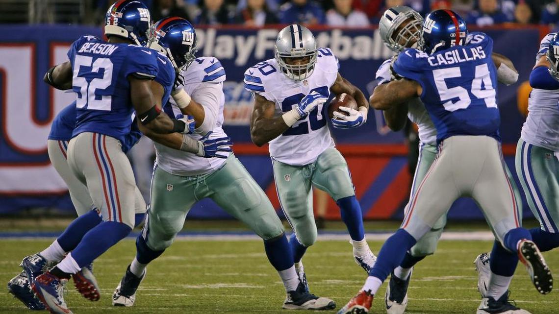 Dallas Cowboys running back Darren McFadden had 152 rushing yards against the New York Giants.