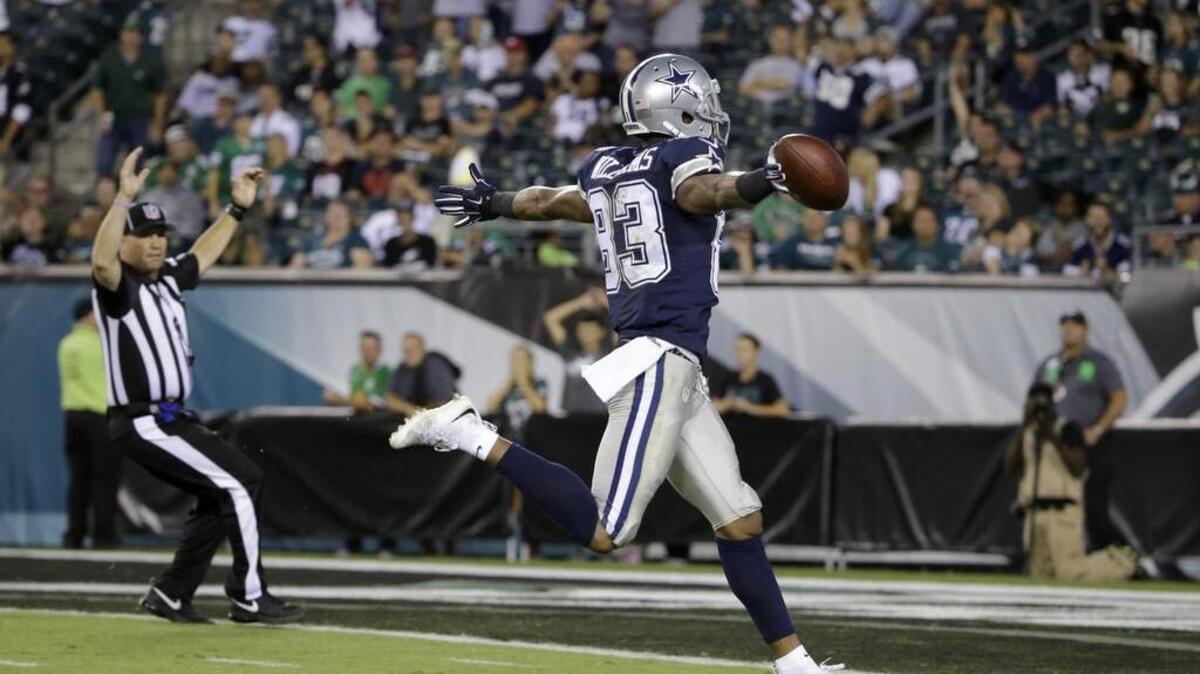 
Terrance Williams, who scored a touchdown against the Eagles in Week 2, didn’t have a catch against the Falcons.

