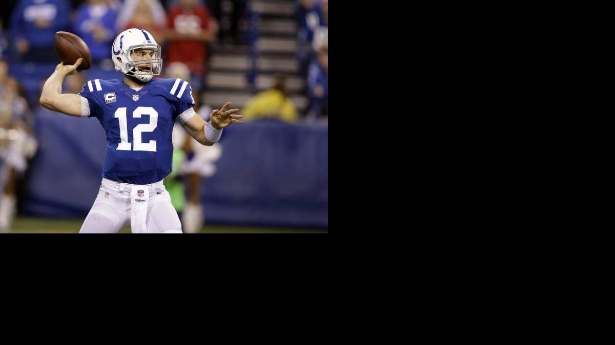 
Colts quarterback Andrew Luck has torched the NFL for 4,492 yards and 38 touchdowns this season.


