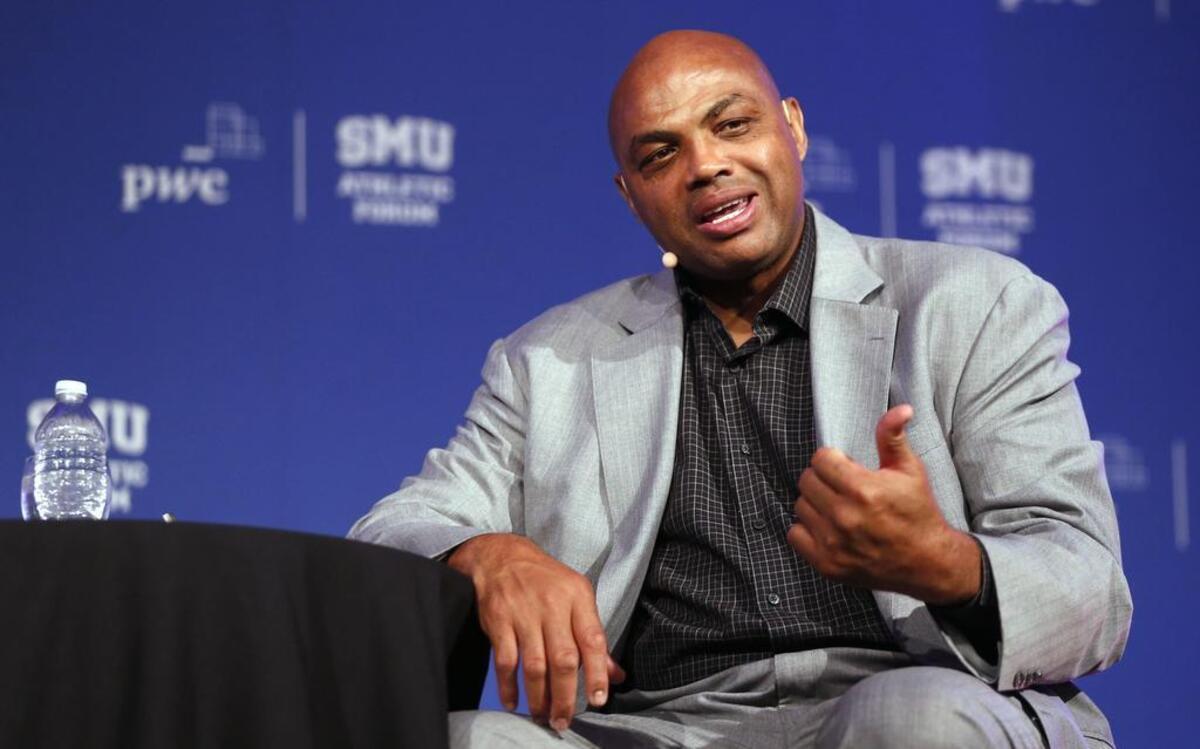 NBA legend and TNT analyst Charles Barkley answers questions from the media at the SMU Athletic Forum Wednesday afternoon in Dallas. Barkley said Cowboys’ running back Ezekiel Elliott needs to grow up.