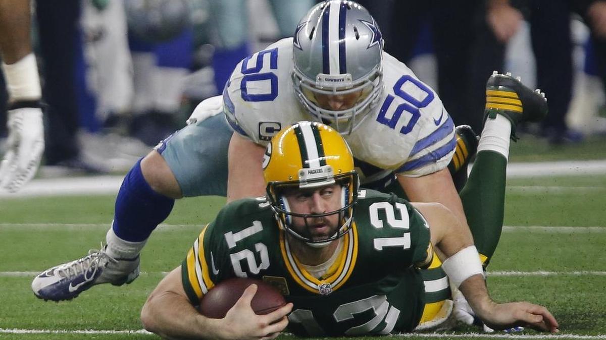 It’s hard to get a playmaker such as Green Bay quarterback Aaron Rodgers on the ground. That’ll be the No. 1 objective for linebacker Sean Lee, if he plays, and the Dallas Cowboys defense.
