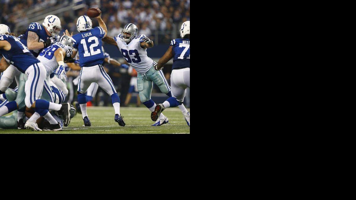 
The Colts’ Andrew Luck had a career-worst 41.7 passer rating and was pulled midway through the third quarter.


