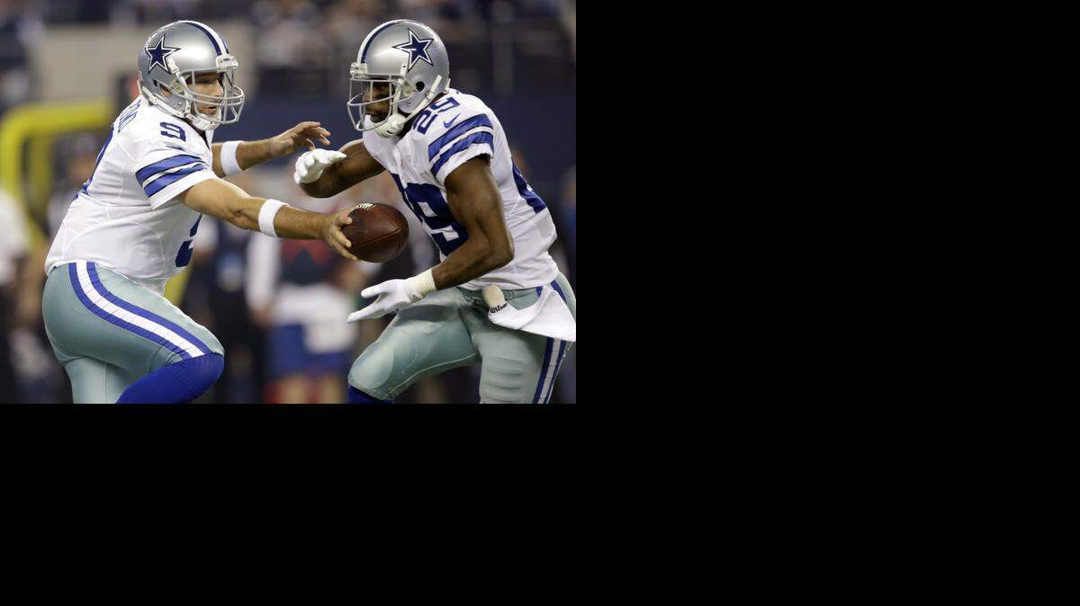 
Tony Romo won’t be handing the ball off to DeMarco Murray in 2015 after the running bolted Thursday for Philadelphia.
