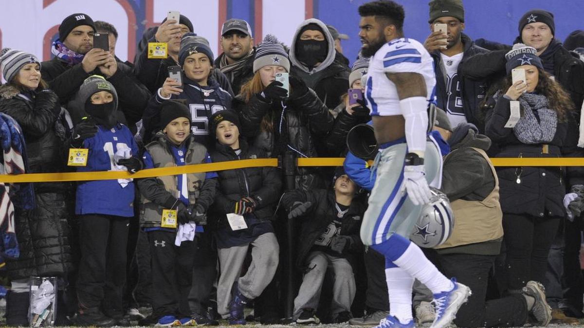 Dallas Cowboys running back Ezekiel Elliott is not a threat if he’s not on the field.