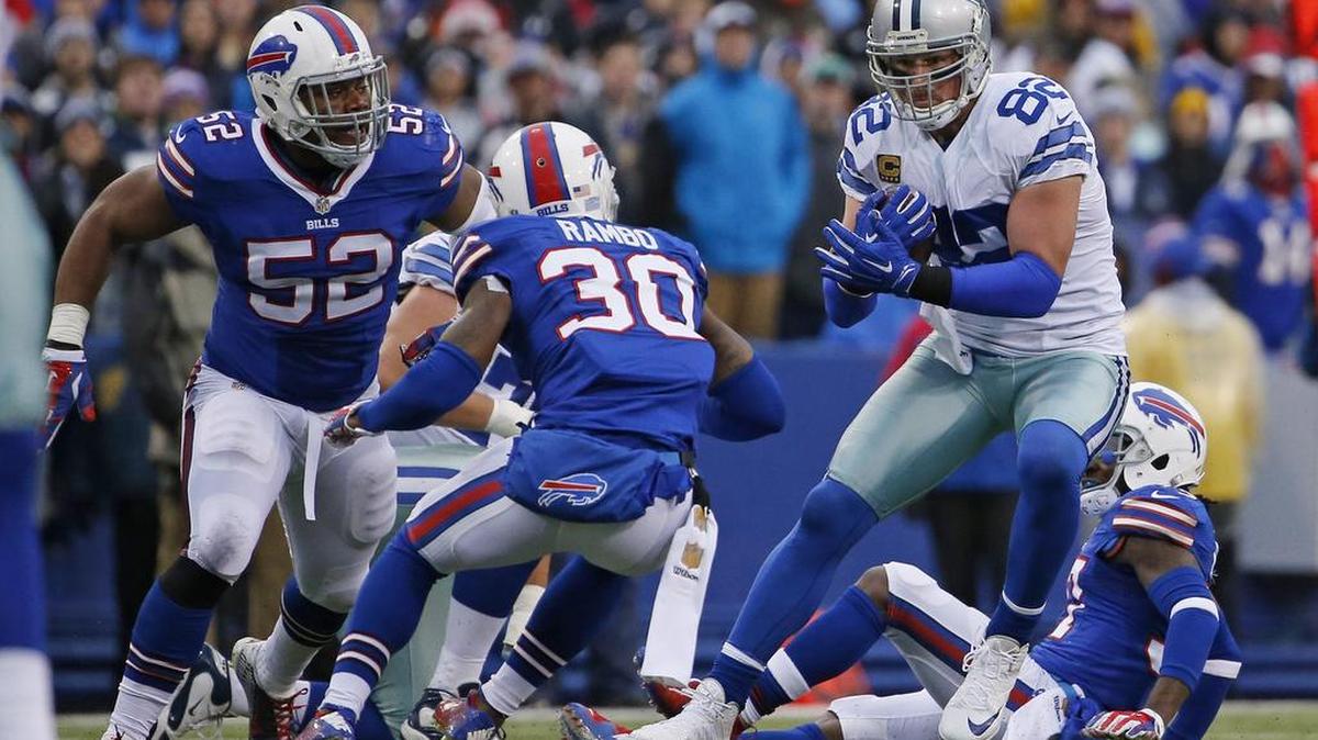 Dallas Cowboys tight end Jason Witten had one catch for 12 yards in a 16-6 loss at Buffalo Sunday.