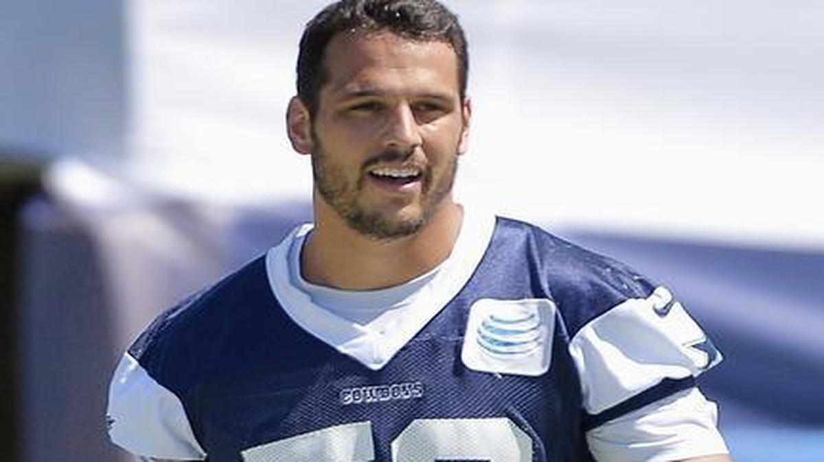 
Barbecue is a hot topic for linebacker Andrew Gachkar, pictured at training camp Saturday.
