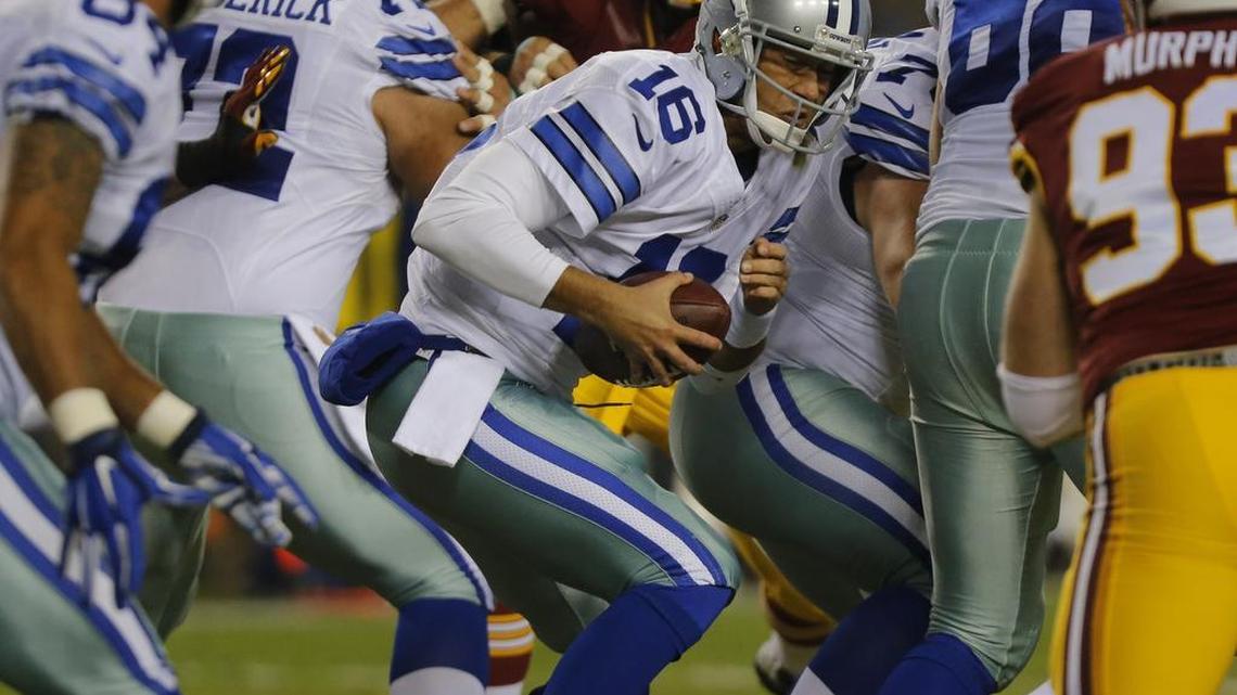 Matt Cassel is only completing 59.2 percent of his passes. He’s been sacked 13 times.