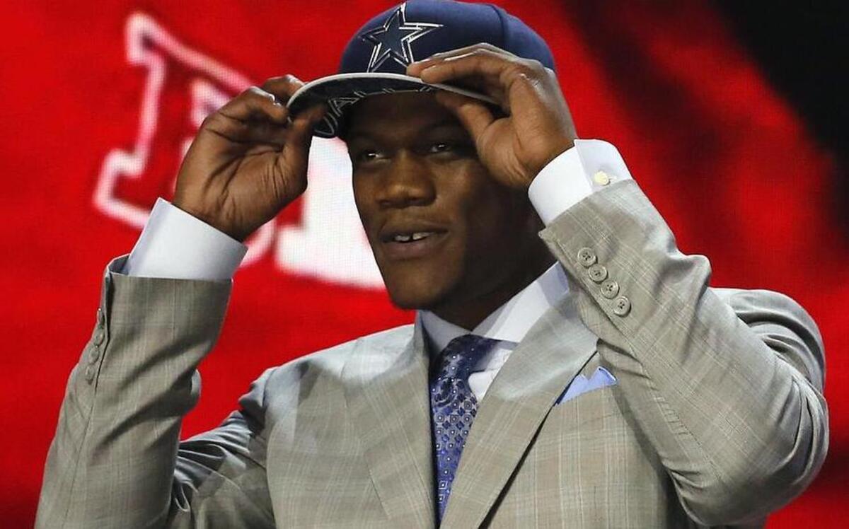 
Nebraska defensive end Randy Gregory likes the fit after he was selected by the Dallas Cowboys as the 60th pick in the second round. Gregory had once been seen as a top-five pick. 
