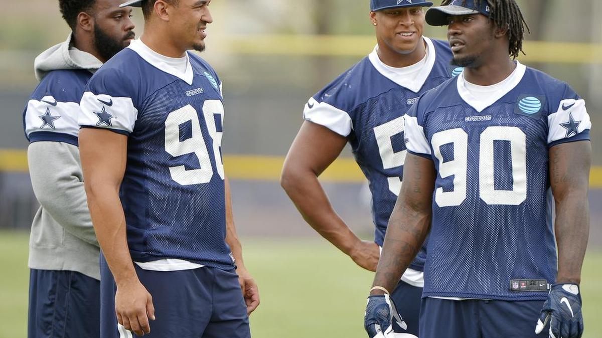 Cowboys defensive end Demarcus Lawrence (90) returned to the team this week and will make his season debut Sunday.