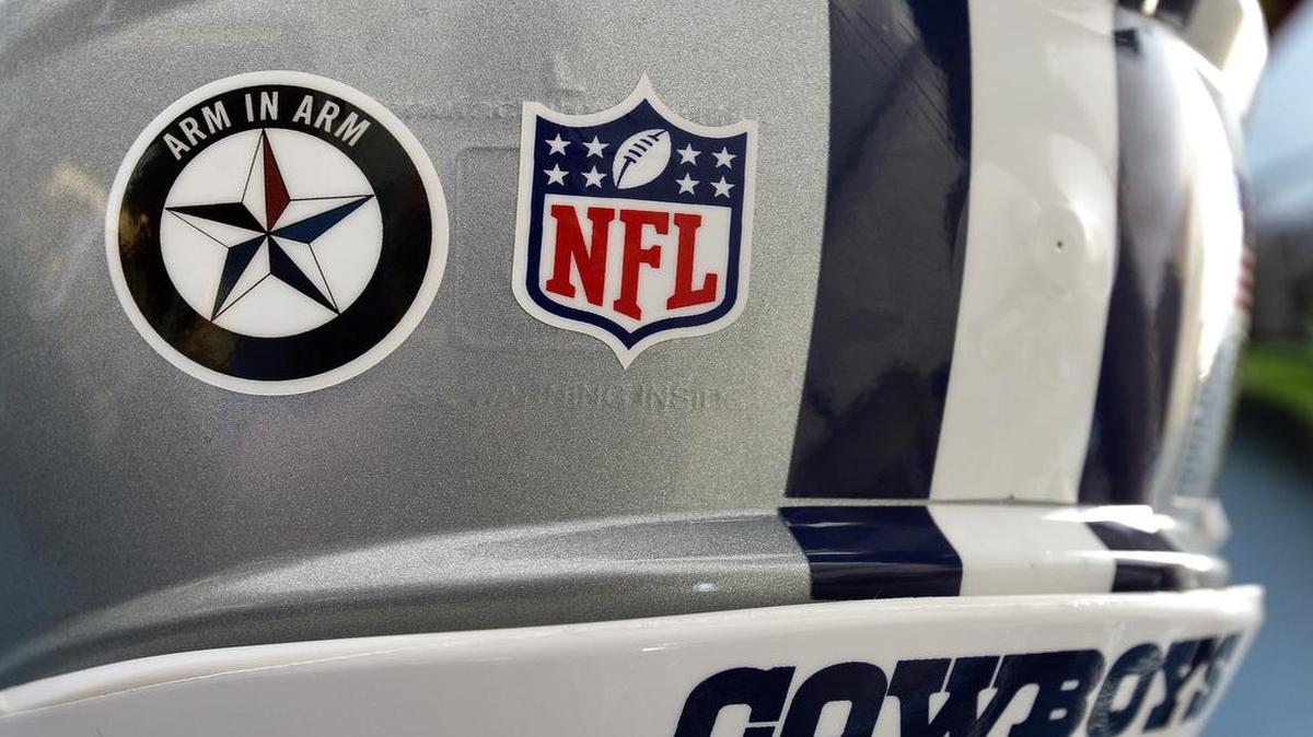 The NFL won’t let the Dallas Cowboys wear “arm in arm” helmet decal during the regular season.