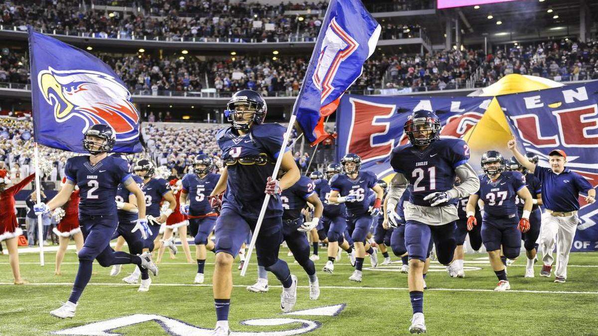 
A crowd of 52,306 watched the Allen Eagles win the 6A Division I championship against Cypress Ranch High School last season at AT&T Stadium.
