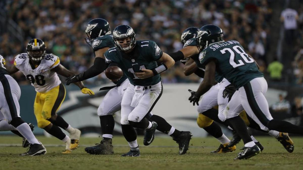 The Philadelphia Eagles are undefeated with rookie quarterback Carson Wentz.