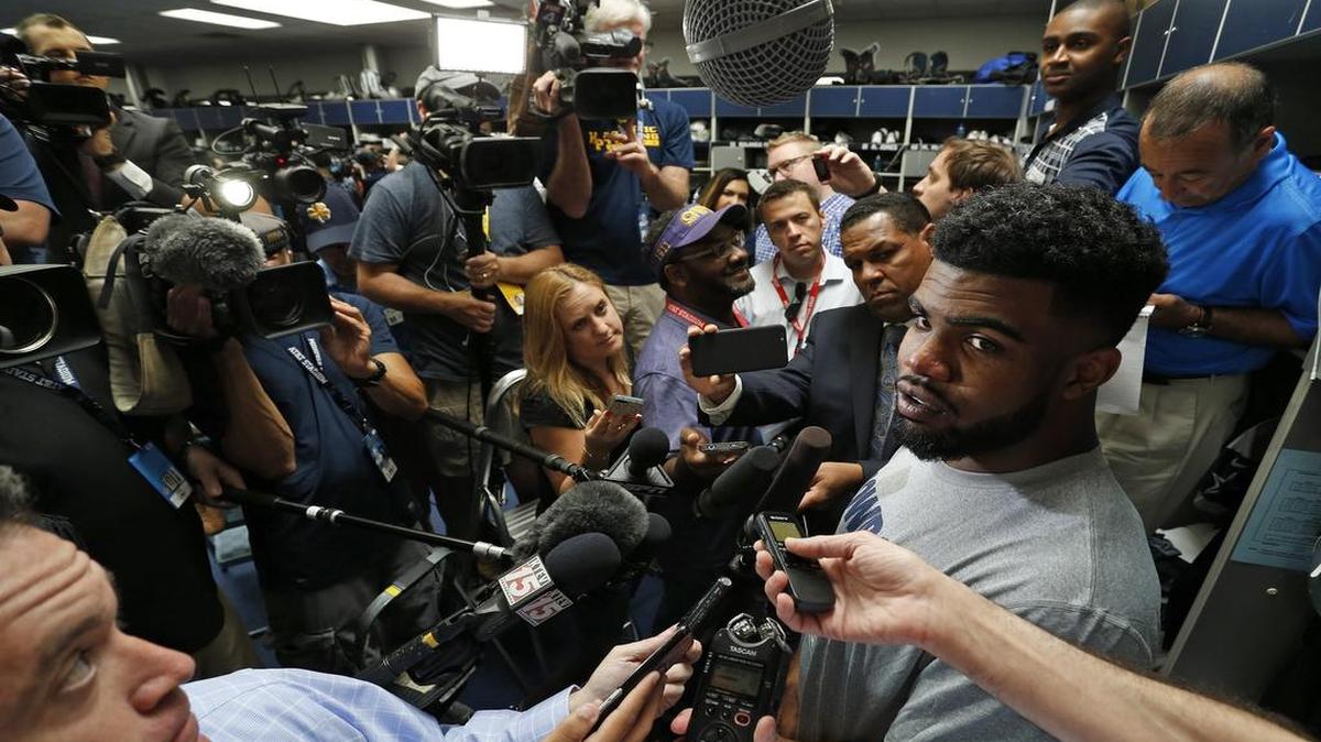 Legal pressure might be off rookie Ezekiel Elliott in the next few weeks. He is facing domestic abuse allegations.