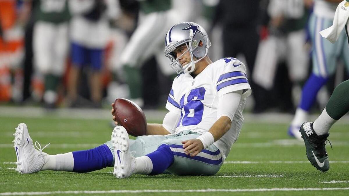 Dallas Cowboys quarterback Matt Cassel won one game in seven starts this season.