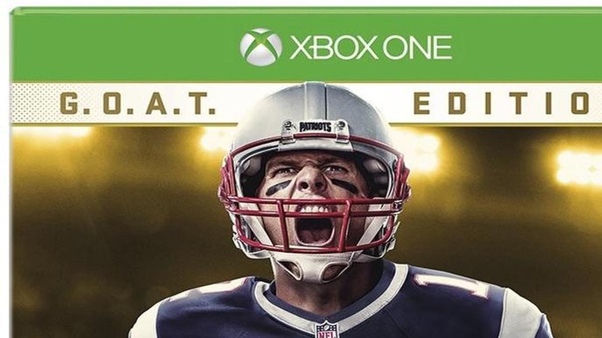 New England Patriots quarterback Tom Brady is on the the cover of the Madden 18 video game, which was released today.