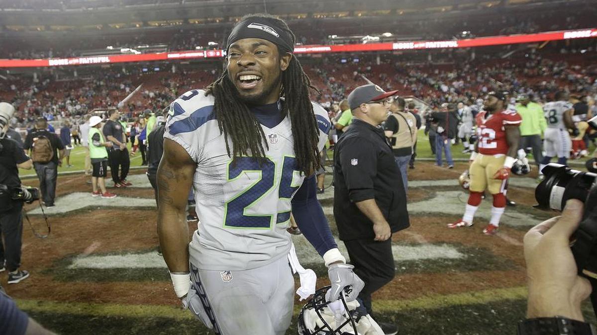Seattle Seahawks cornerback Richard Sherman talks a good game, but hasn’t been all smiles this season.