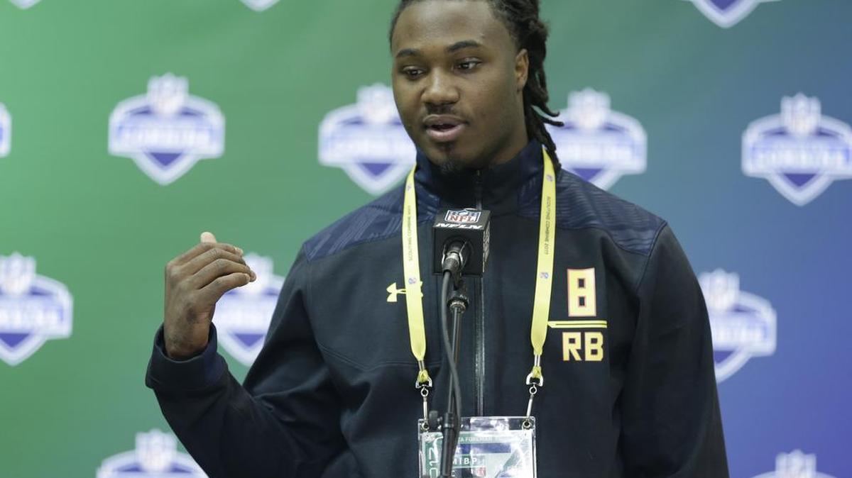 Texas running back D'Onta Foreman missed the combine drills after NFL doctors found a stress fracture in his left foot.