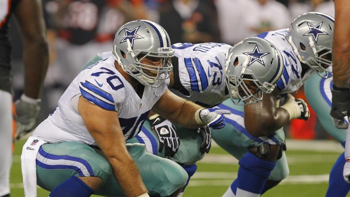The Dallas Cowboys restructured the contract of center Travis Frederick on Monday to help create salary cap space.