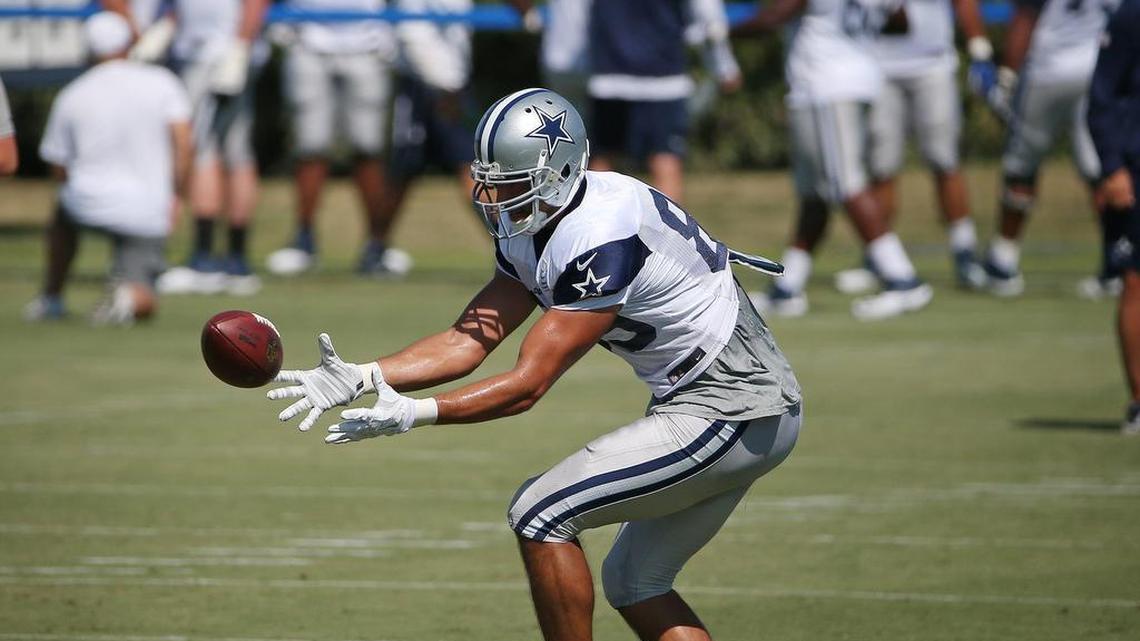 Tight end Gavin Escobar is recovering from a torn Achilles, which ended his 2015 season prematurely.