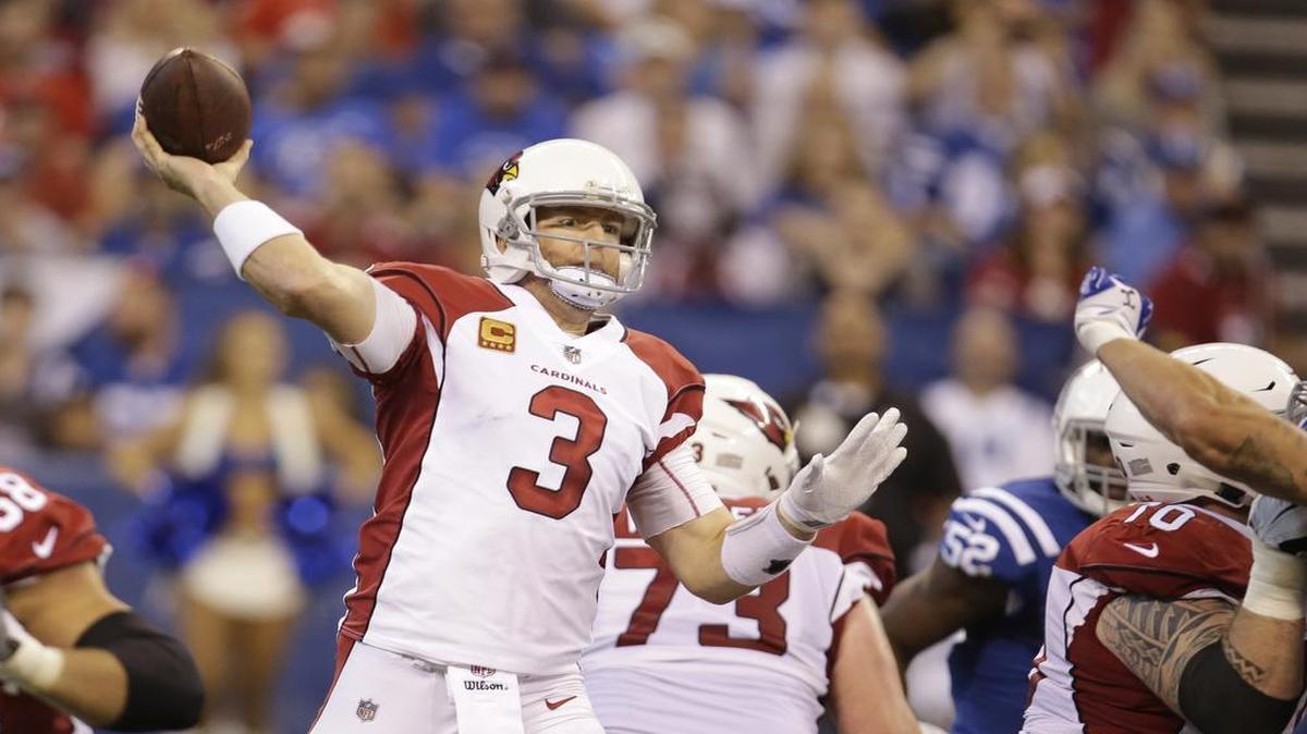 Arizona Cardinals quarterback Carson Palmer has been intercepted more times (4) than he has touchdown passes (2) this season.