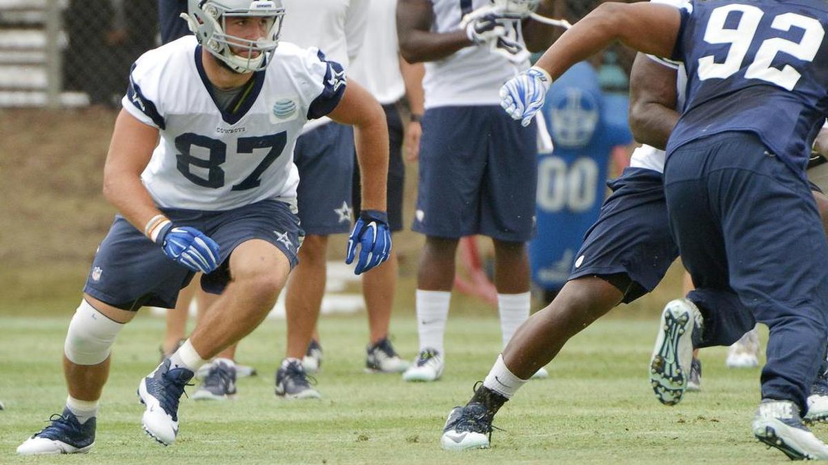 Cowboys tight end Geoff Swaim (87) has played only 16 offensive snaps this season.