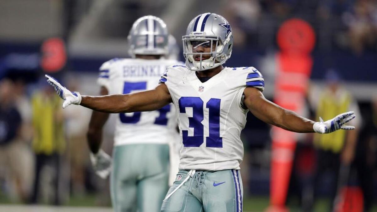 
The Cowboys are giving Byron Jones (31) work at both safety and corner. 
